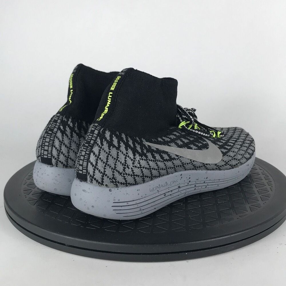 Nike LunarEpic Flyknit Shield H20 Black Running Shoes 849665-001 Womens Size 6.5 - Picture 5 of 12
